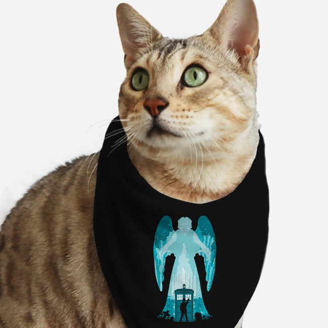 The Weeping Angel-cat bandana pet collar-dalethesk8er