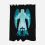 The Weeping Angel-none polyester shower curtain-dalethesk8er