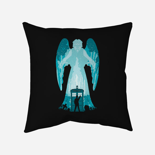 The Weeping Angel-none removable cover w insert throw pillow-dalethesk8er