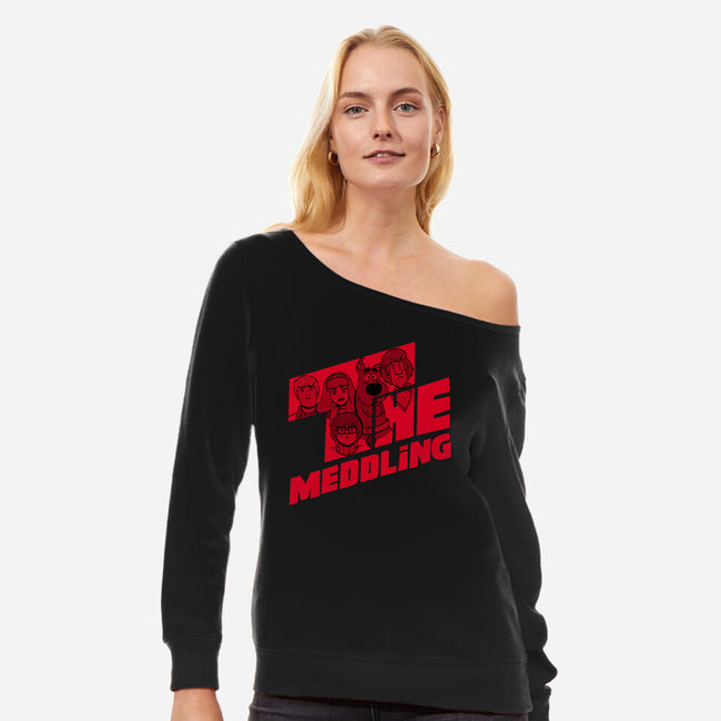 The Meddling-womens off shoulder sweatshirt-Boggs Nicolas