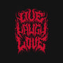 Live Laugh Love Black Metal-unisex pullover sweatshirt-Nemons