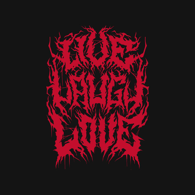 Live Laugh Love Black Metal-dog basic pet tank-Nemons