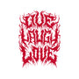 Live Laugh Love Black Metal-none removable cover w insert throw pillow-Nemons