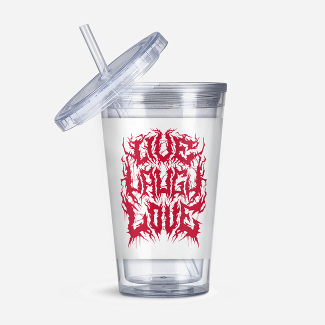 Live Laugh Love Black Metal-none acrylic tumbler drinkware-Nemons