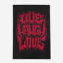 Live Laugh Love Black Metal-none indoor rug-Nemons