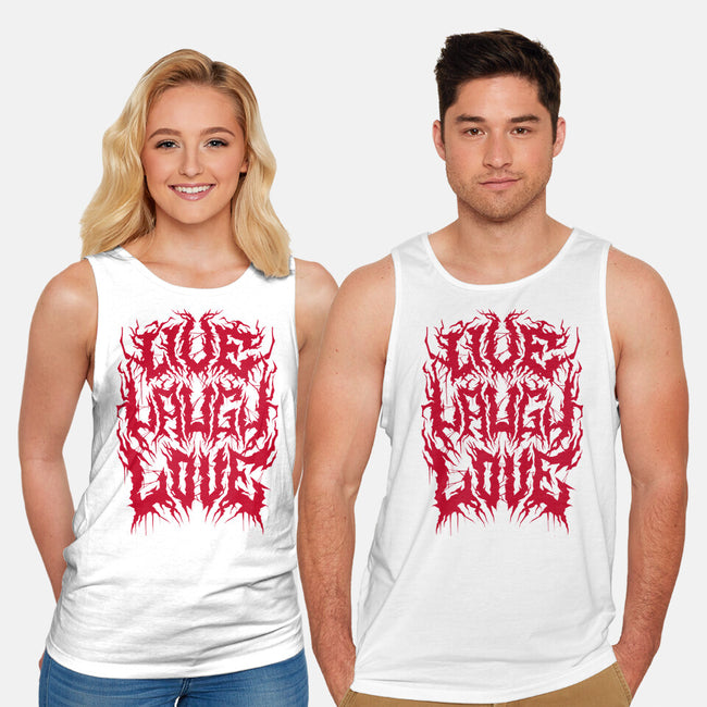 Live Laugh Love Black Metal-unisex basic tank-Nemons