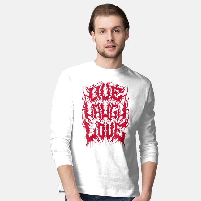 Live Laugh Love Black Metal-mens long sleeved tee-Nemons