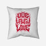Live Laugh Love Black Metal-none removable cover w insert throw pillow-Nemons
