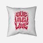Live Laugh Love Black Metal-none removable cover throw pillow-Nemons