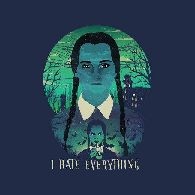 Hate Everything-none polyester shower curtain-dandingeroz