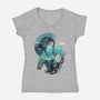 Xiao Landscape-womens v-neck tee-dandingeroz
