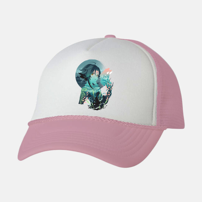 Xiao Landscape-unisex trucker hat-dandingeroz