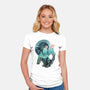 Xiao Landscape-womens fitted tee-dandingeroz