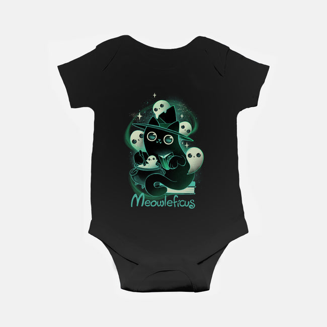Meowleficus-baby basic onesie-ricolaa