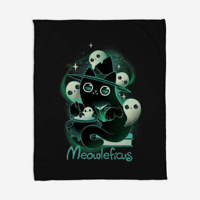 Meowleficus-none fleece blanket-ricolaa