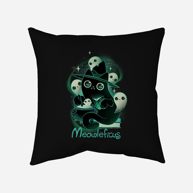 Meowleficus-none removable cover throw pillow-ricolaa