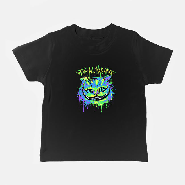 Colorful Mad Cat-baby basic tee-IKILO