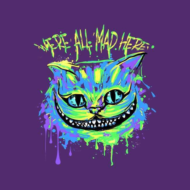 Colorful Mad Cat-none removable cover w insert throw pillow-IKILO