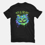 Colorful Mad Cat-womens fitted tee-IKILO