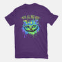 Colorful Mad Cat-womens fitted tee-IKILO