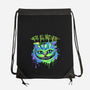 Colorful Mad Cat-none drawstring bag-IKILO