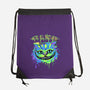 Colorful Mad Cat-none drawstring bag-IKILO