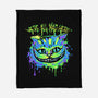 Colorful Mad Cat-none fleece blanket-IKILO