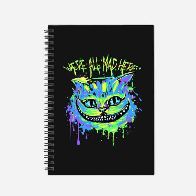 Colorful Mad Cat-none dot grid notebook-IKILO