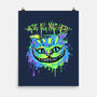 Colorful Mad Cat-none matte poster-IKILO