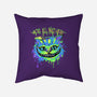 Colorful Mad Cat-none removable cover w insert throw pillow-IKILO