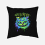 Colorful Mad Cat-none removable cover throw pillow-IKILO