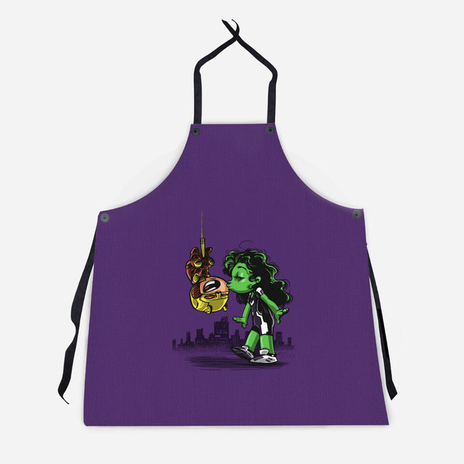 Spidey Style Kiss-unisex kitchen apron-zascanauta