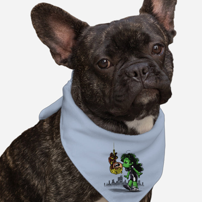 Spidey Style Kiss-dog bandana pet collar-zascanauta