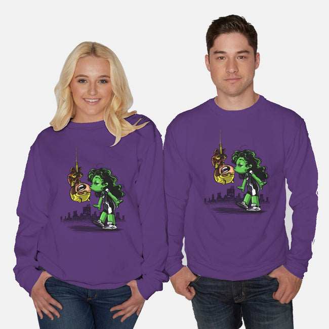 Spidey Style Kiss-unisex crew neck sweatshirt-zascanauta