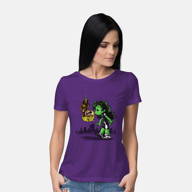 Spidey Style Kiss-womens basic tee-zascanauta