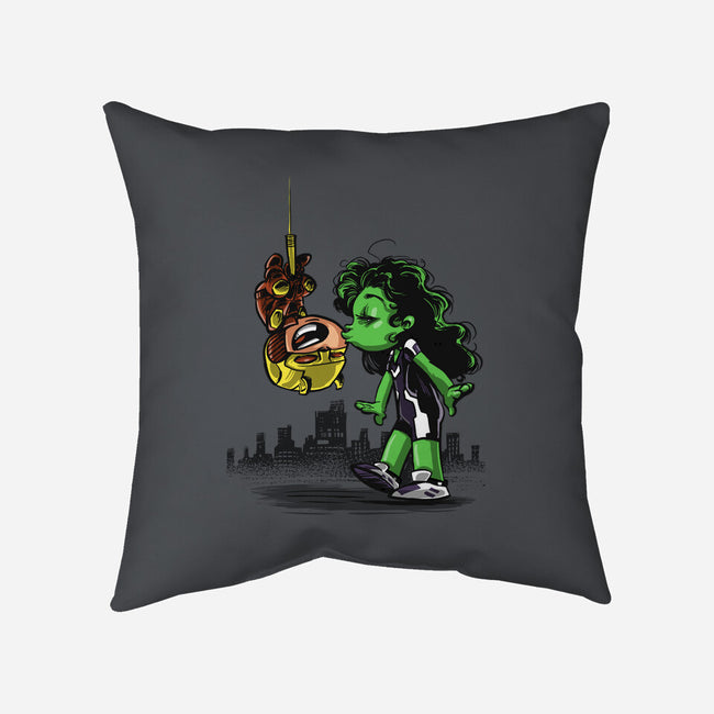 Spidey Style Kiss-none non-removable cover w insert throw pillow-zascanauta