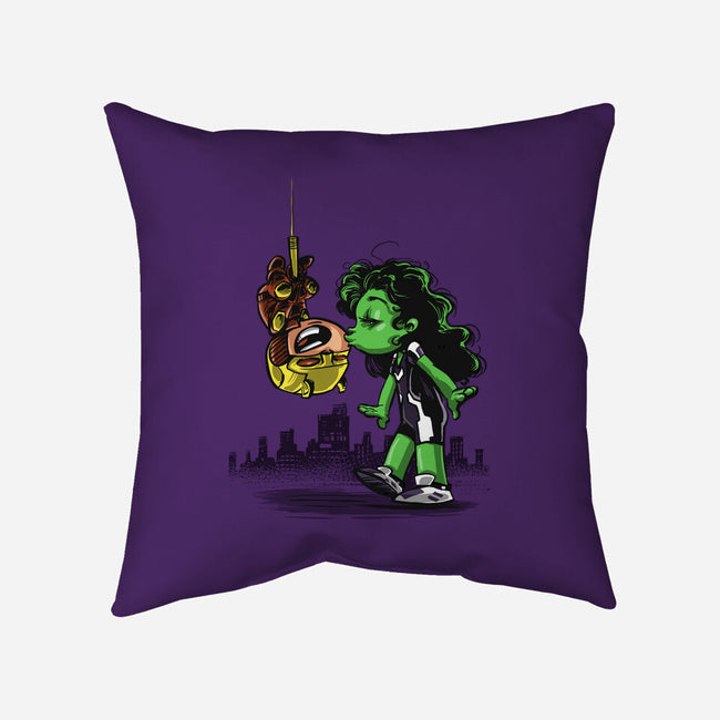 Spidey Style Kiss-none non-removable cover w insert throw pillow-zascanauta
