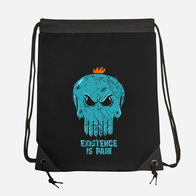 Existence-none drawstring bag-Paul Simic
