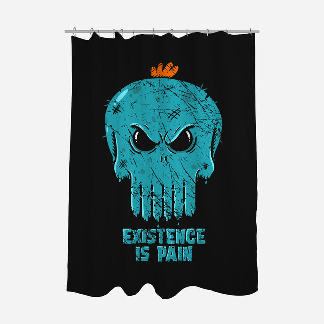 Existence-none polyester shower curtain-Paul Simic