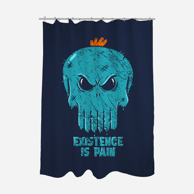 Existence-none polyester shower curtain-Paul Simic