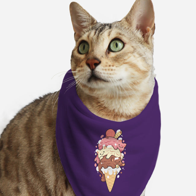 Ice Kittens-cat bandana pet collar-2DFeer