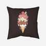 Ice Kittens-none removable cover w insert throw pillow-2DFeer