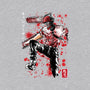 ChainsawMan Sumi-E-womens basic tee-DrMonekers