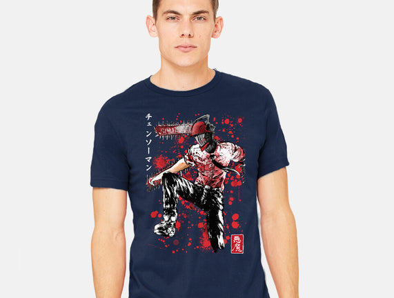 ChainsawMan Sumi-E