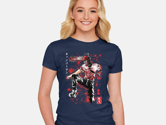 ChainsawMan Sumi-E