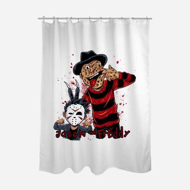 Double Slash-none polyester shower curtain-spoilerinc
