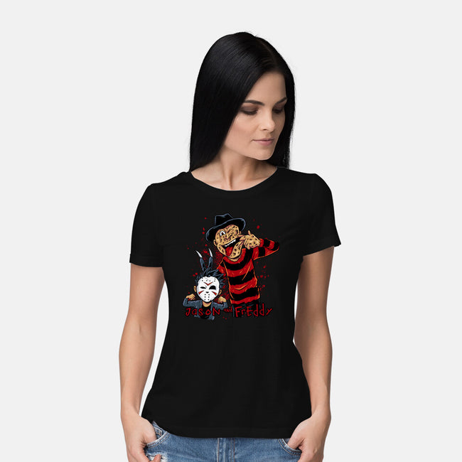 Double Slash-womens basic tee-spoilerinc