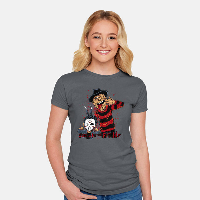 Double Slash-womens fitted tee-spoilerinc