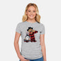Double Slash-womens fitted tee-spoilerinc