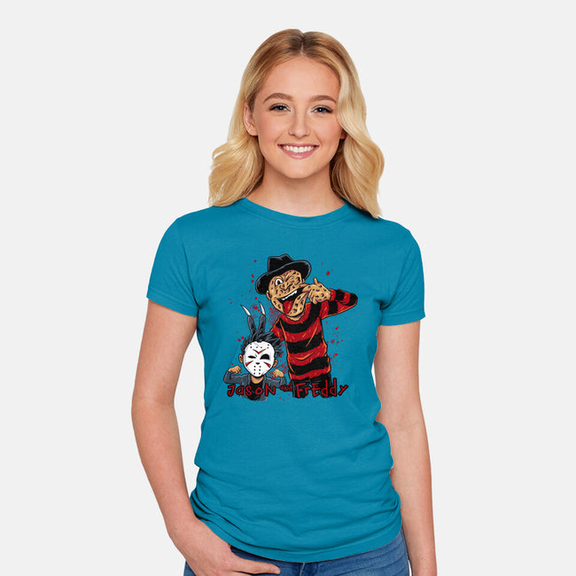 Double Slash-womens fitted tee-spoilerinc